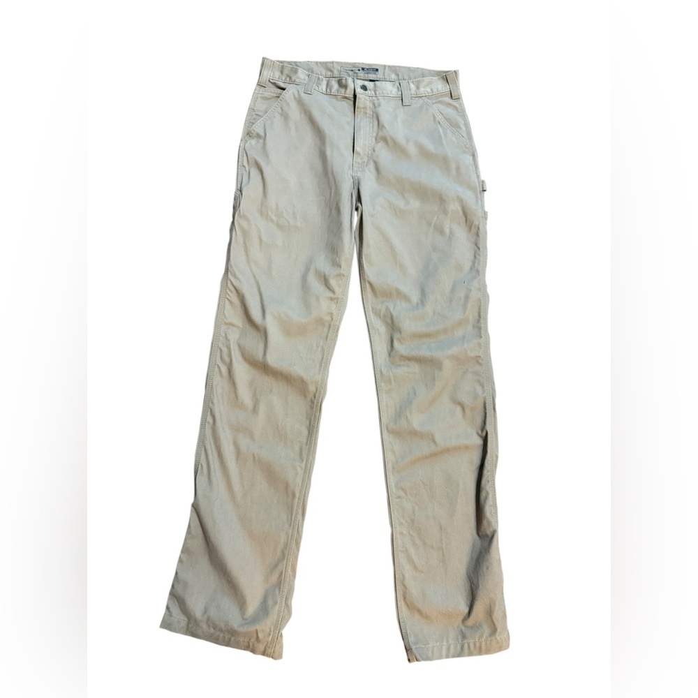 Carhartt Men's Relaxed Fit Twill Utility Dark Khaki Work Pants Sz 36x36